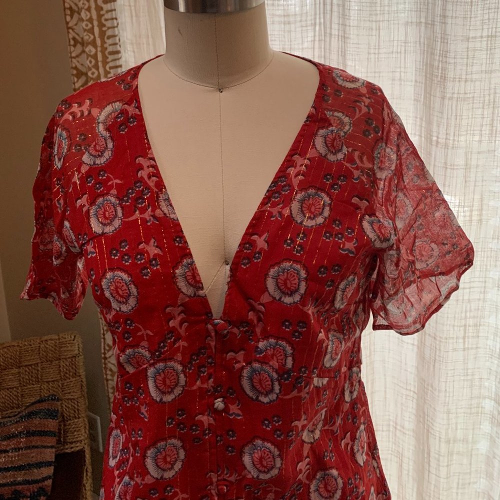 NWT - Louise Misha X Lucky Brand Boho Maxi Dress